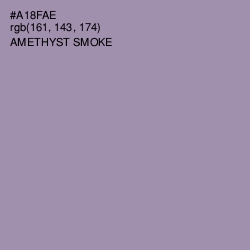 #A18FAE - Amethyst Smoke Color Image